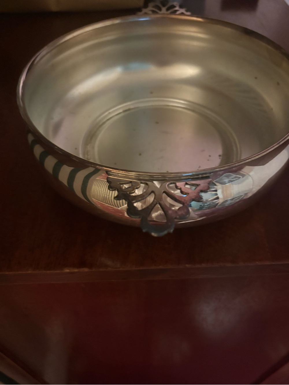 Saks Fifth Avenue Silver Plated Serving Dish - Picture 2 of 7